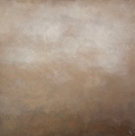 Abstrakt tavla Mist av Elin Palmgren, 80x80 cm, akryl på duk