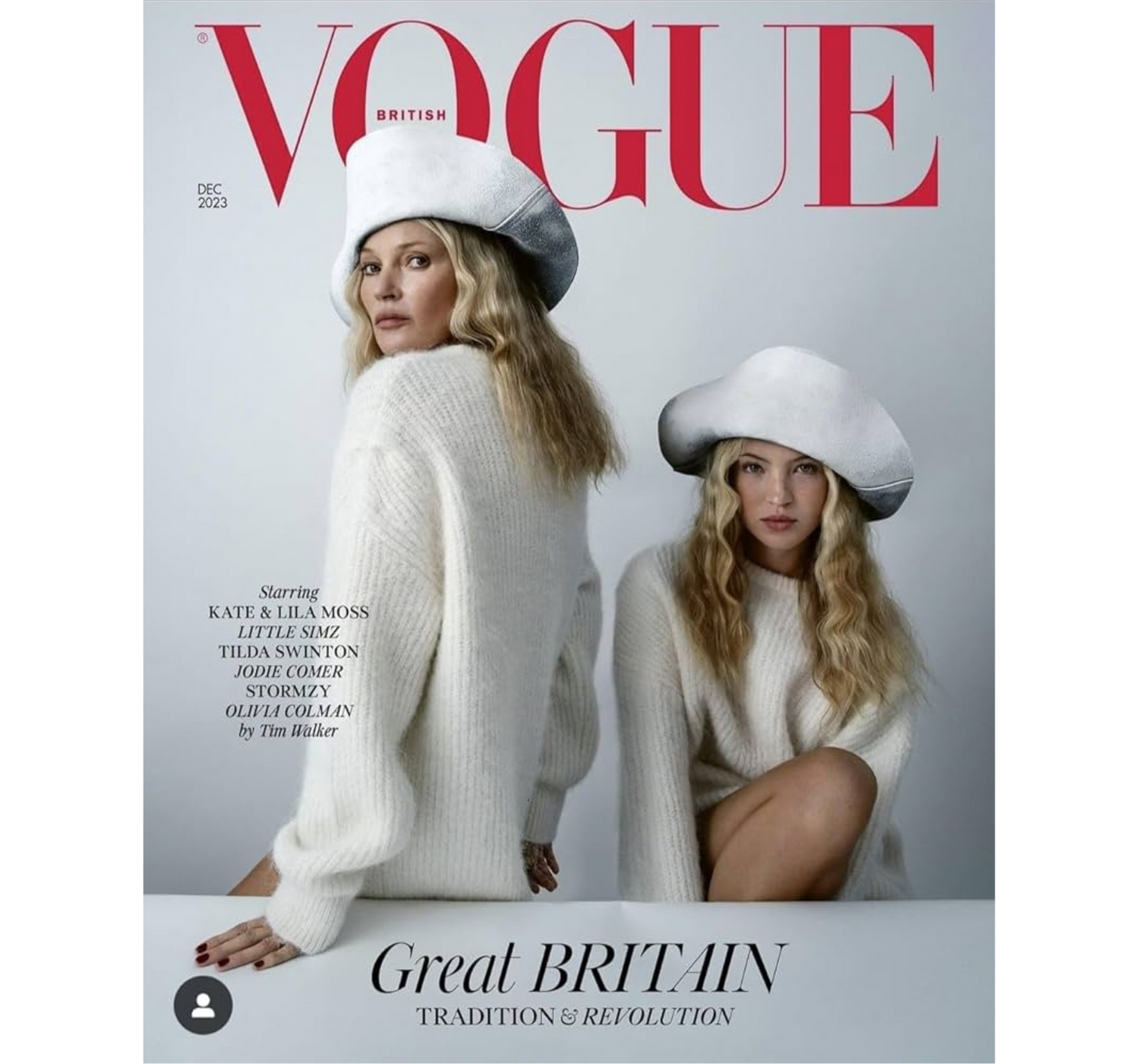 Omslag till magasinet British Vogue