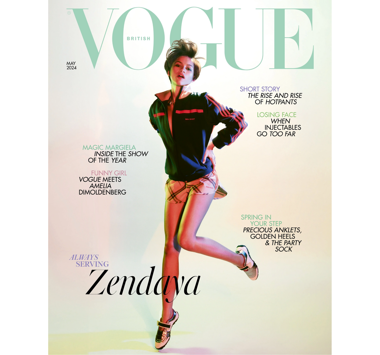 Omslag till magasinet British Vogue