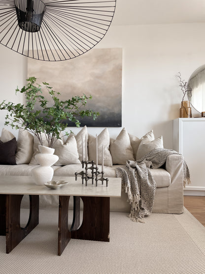 Handmålad abstrakt tavla Calima – deep edge canvas av Elin Palmgren, LUGN Interiör Linköping