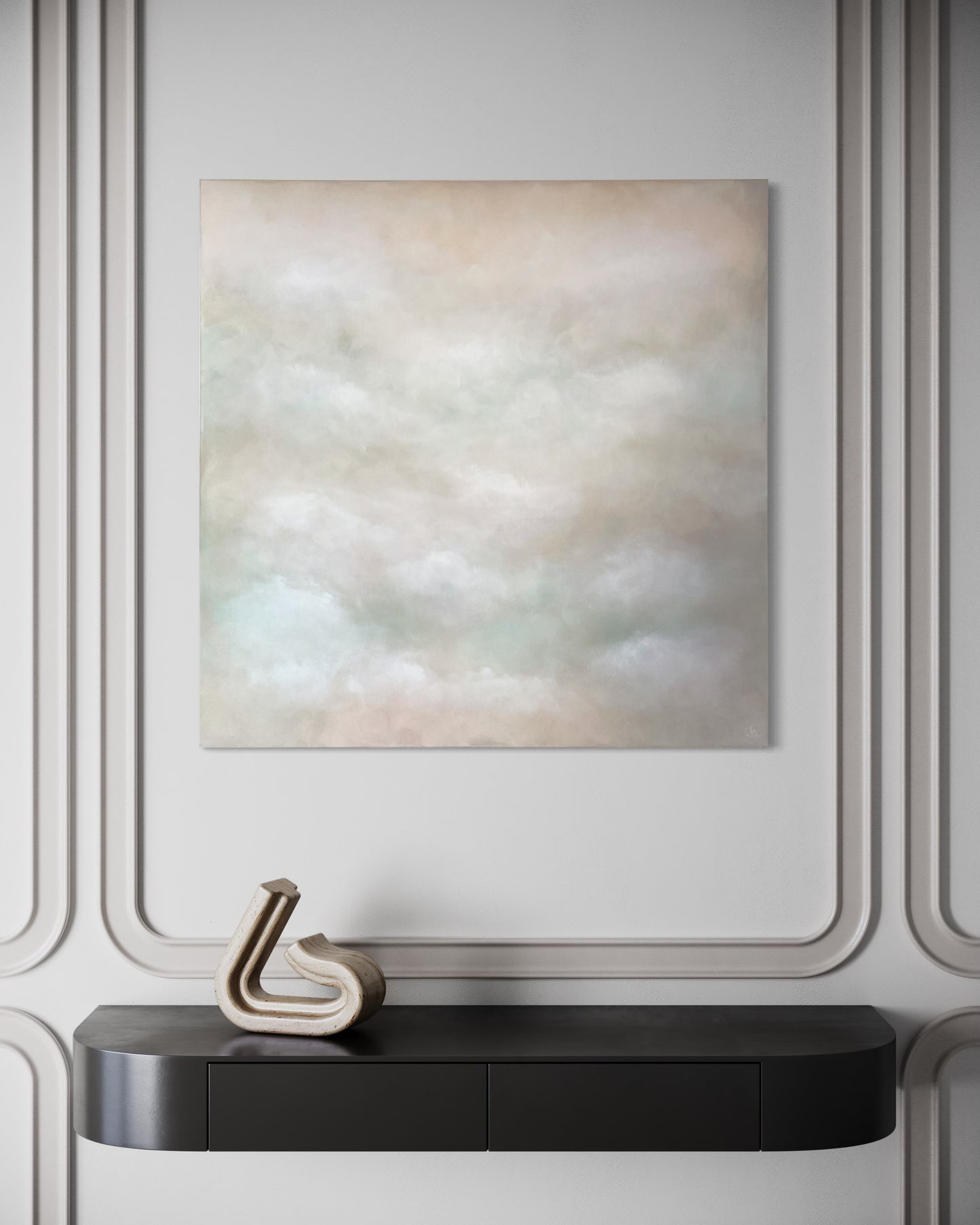 Handmålad abstrakt tavla Gloria – deep edge canvas av Elin Palmgren, konstnär på Lugn Interiör