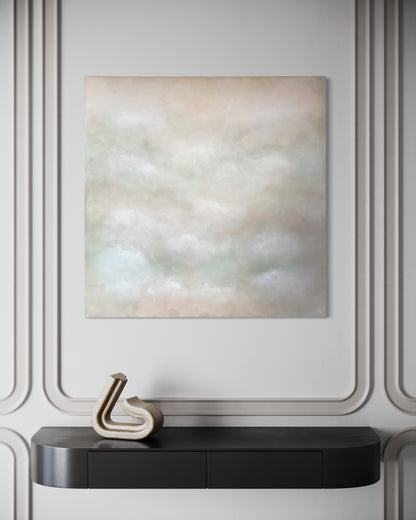 Handmålad abstrakt tavla Gloria – deep edge canvas av Elin Palmgren, konstnär på Lugn Interiör