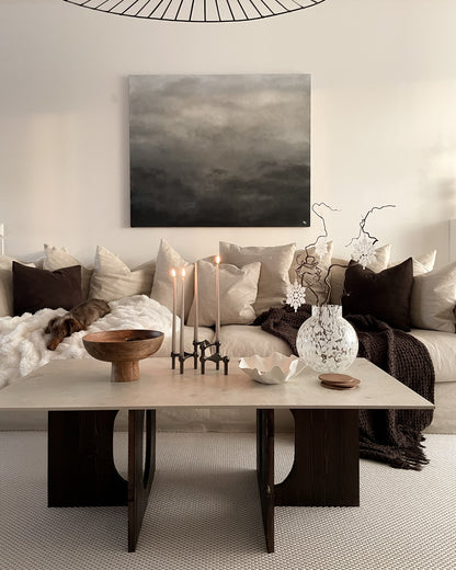 Grey Delight – handmålad originalkonst av Elin Palmgren i grå och svart, LUGN Interiör Linköping