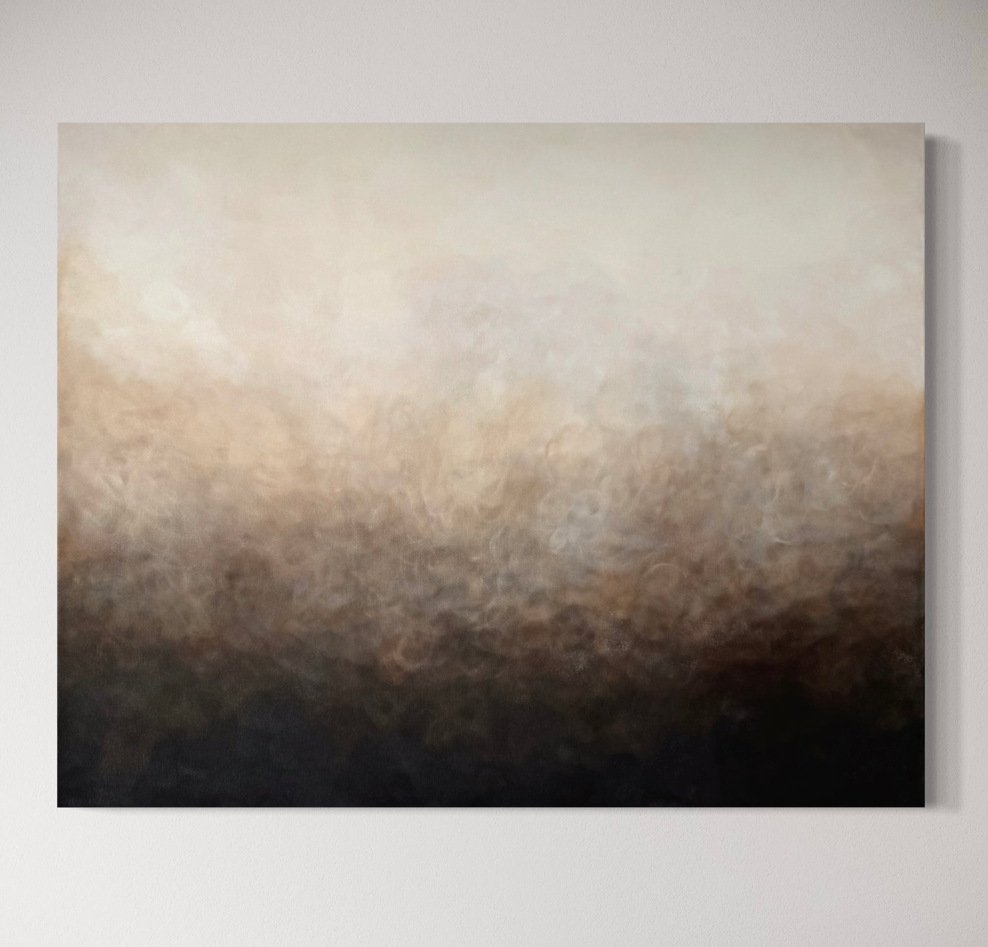 Abstrakt tavla Höstvind av Elin Palmgren, 120x150 cm, akryl på duk