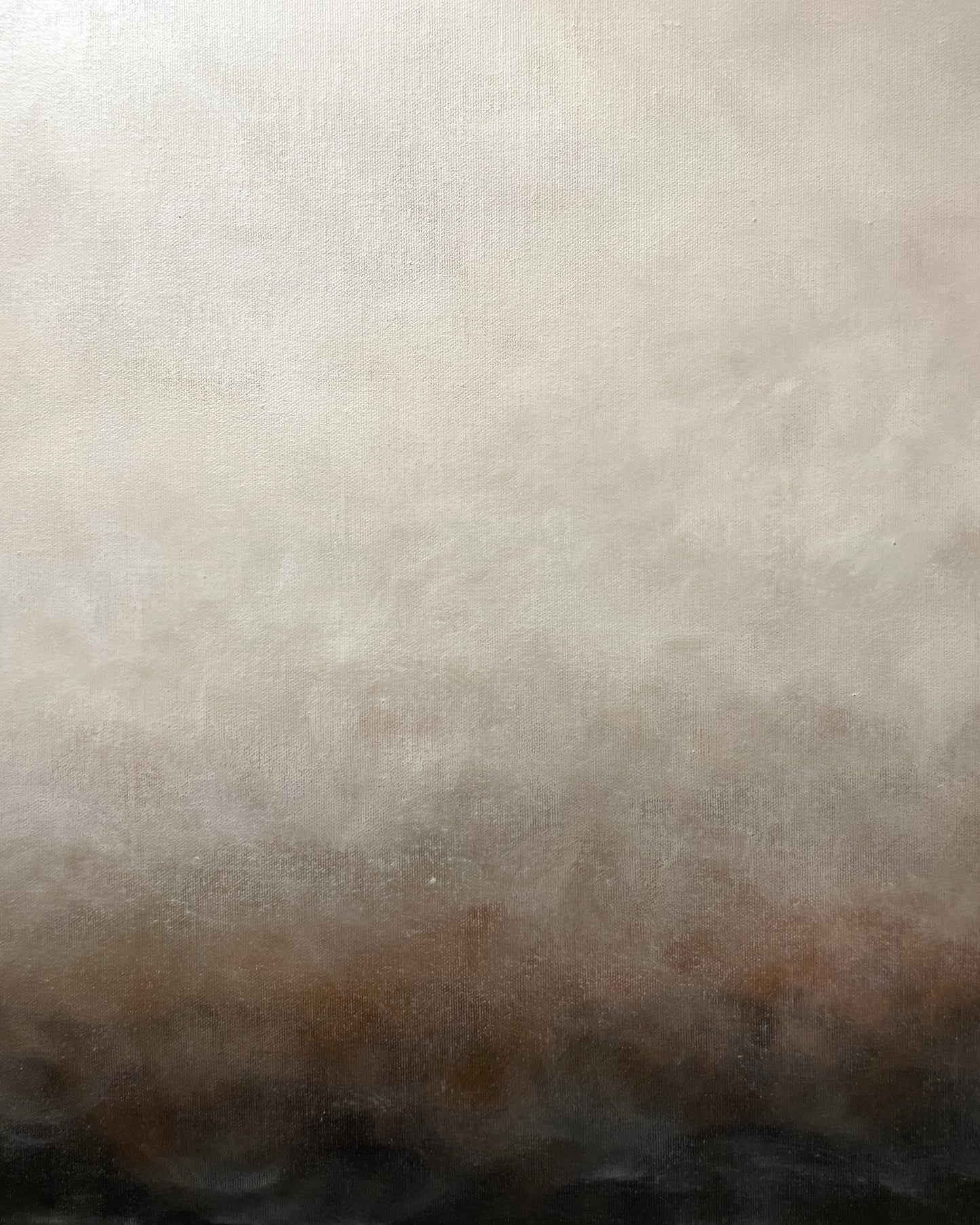 Handmålad abstrakt tavla Morgondis detaljbild – deep edge canvas av Elin Palmgren