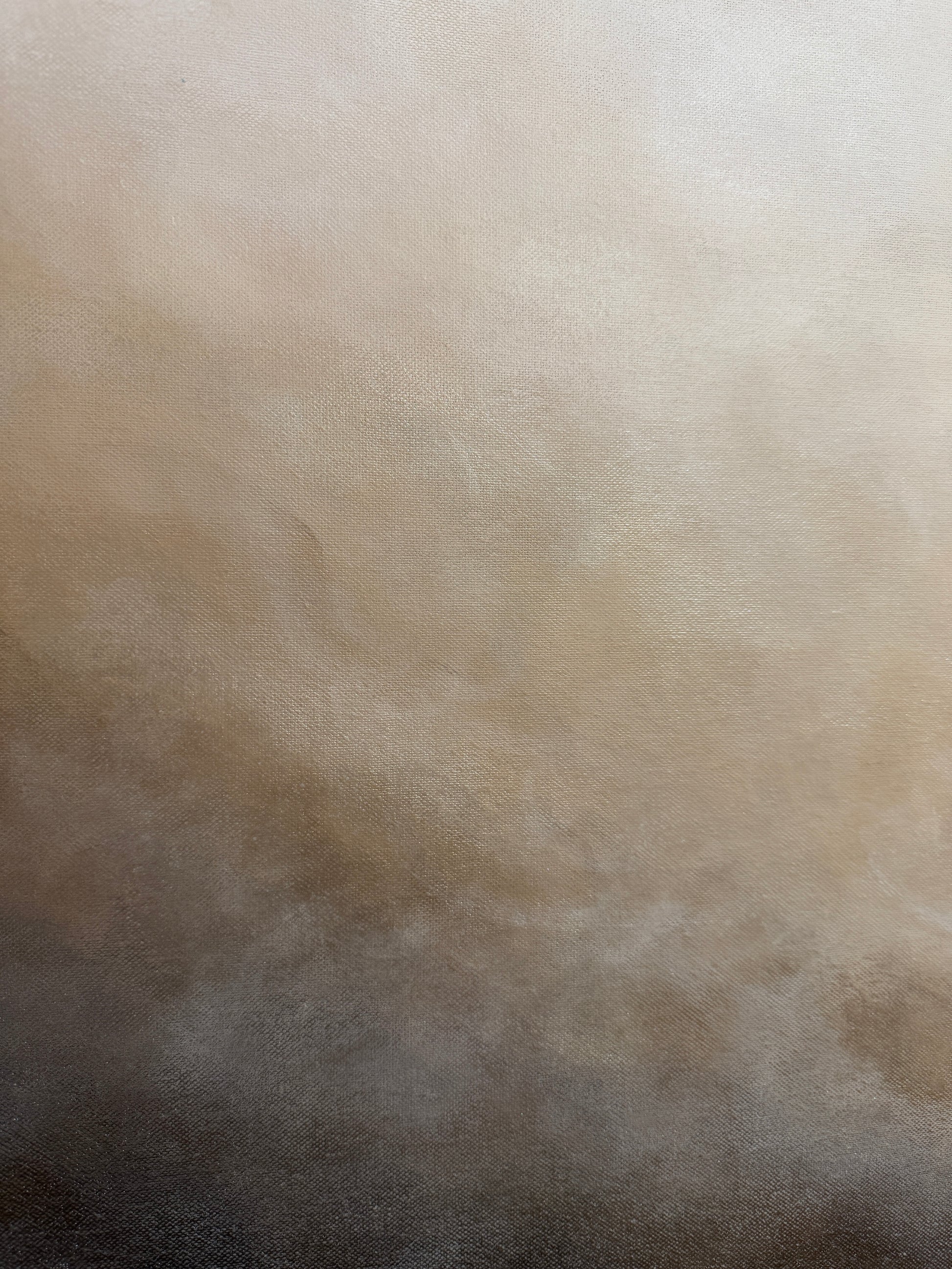 Abstrakt tavla Nattskimmer av Elin Palmgren, 100x120 cm, akryl på duk