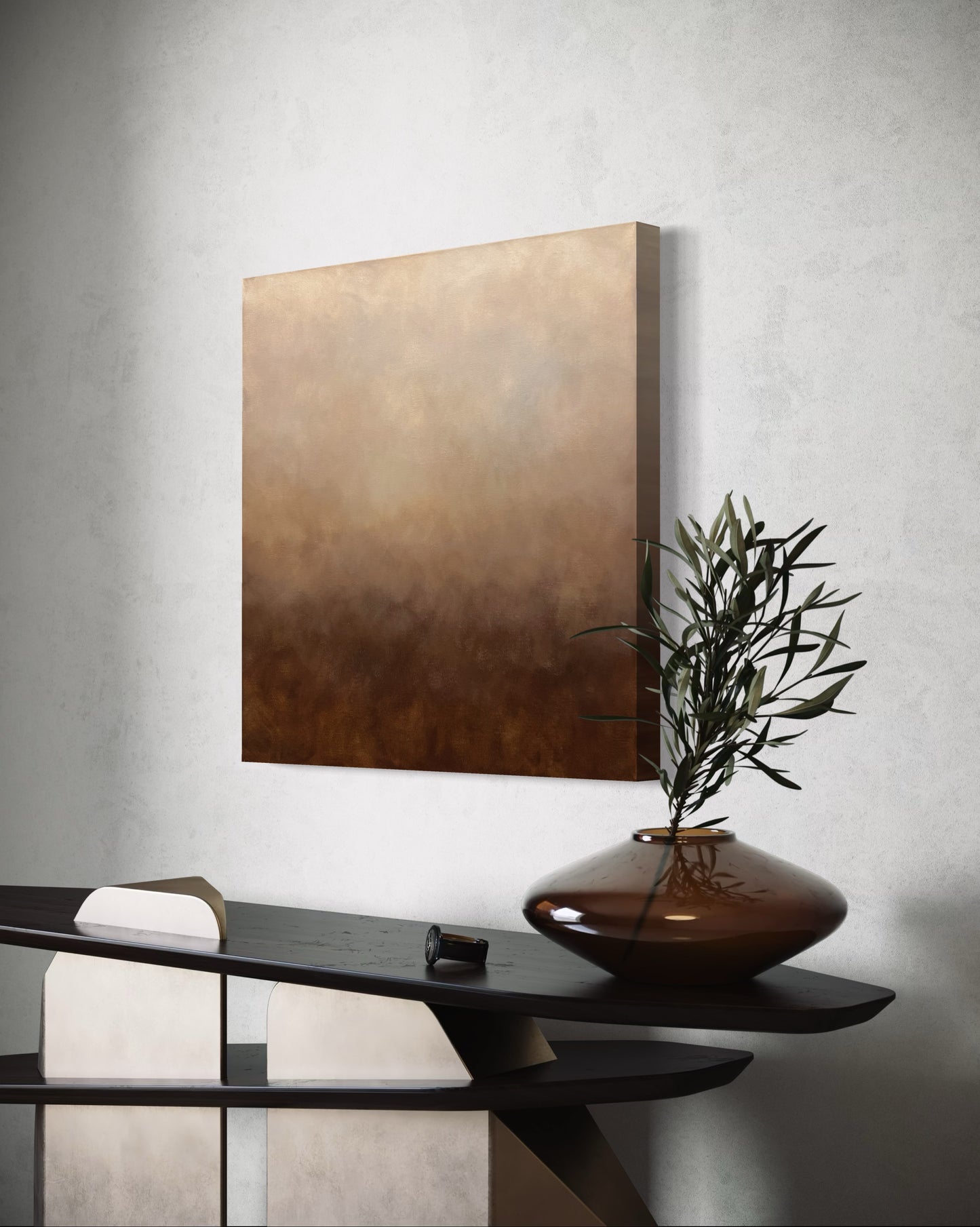 Abstrakt tavla Sand av konstnär Elin Palmgren, 70x70 cm, akryl på duk, LUGN Interiör