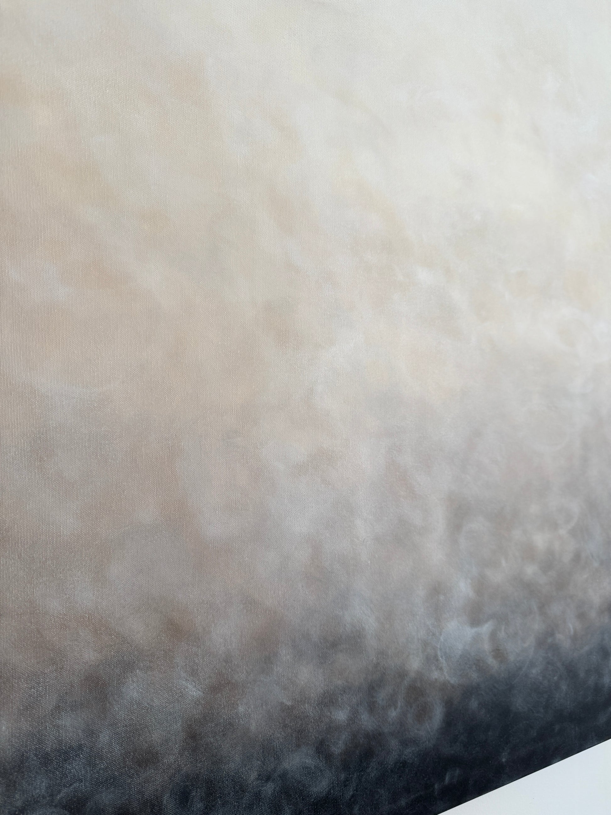 Handmålad abstrakt tavla Vårljus – deep edge canvas av Elin Palmgren